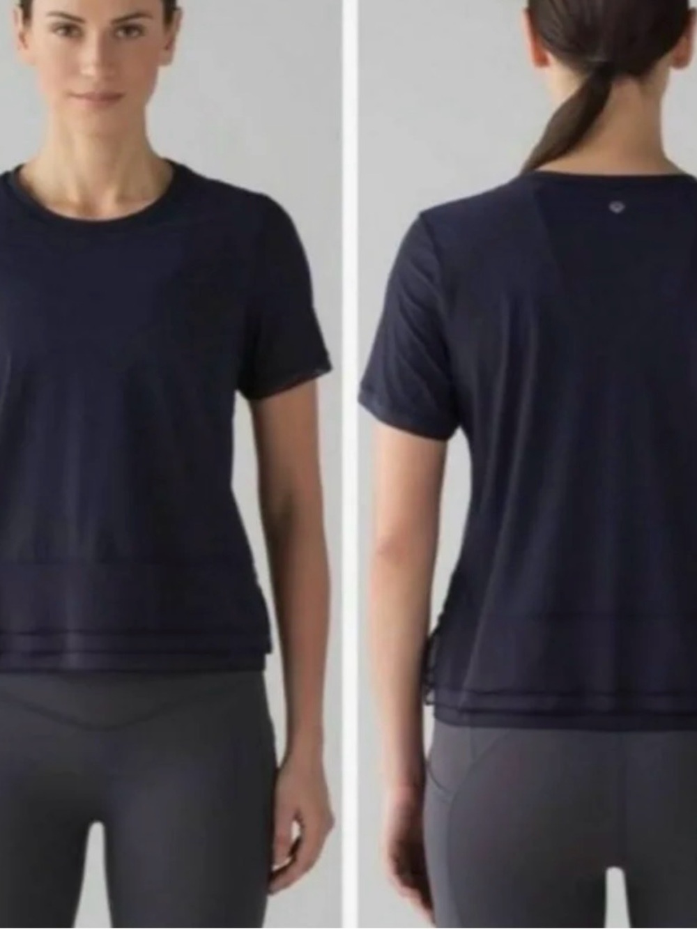 Lululemon Black Mesh Tee 4